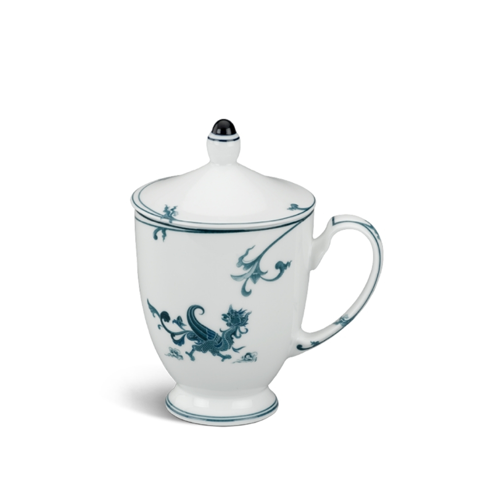 Ly ca sứ cao cấp 400ml có nắp gỗ
