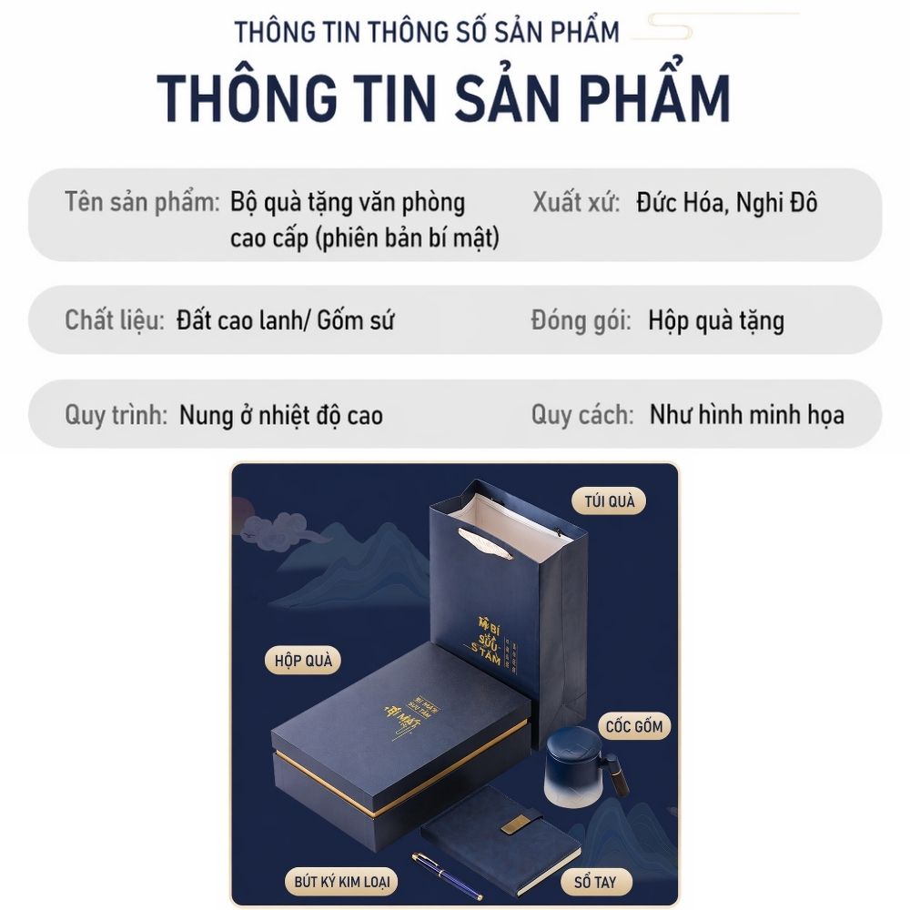5 Set Quà Họa Tiết Truyền Thống Sang Trọng - Quà Tặng Đối Tác Quốc Tế Dịp Lễ Tết Cổ Truyền