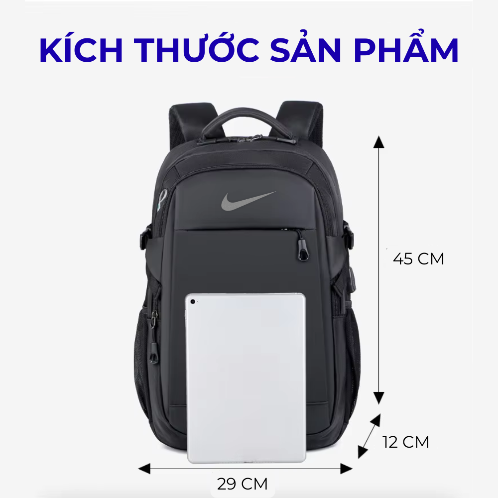 Balo Cho Nhân Viên Chống Nước Đen 65x61x49 cm Balo Cho Nhân Viên Chống Nước Đen 65x61x49 cm