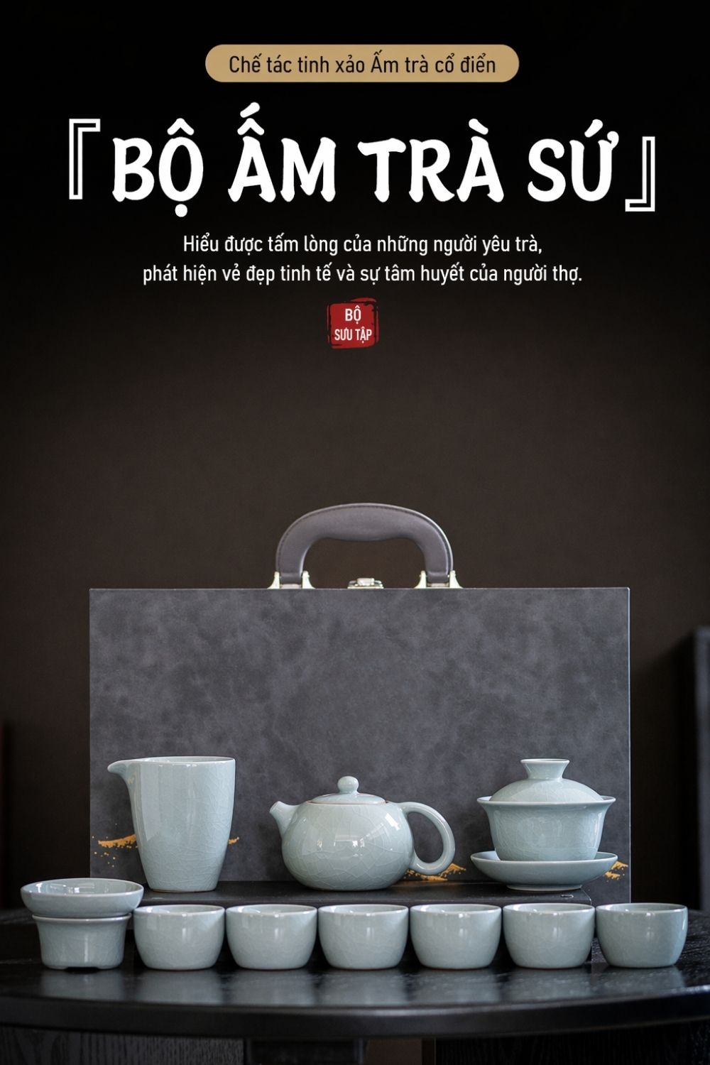 Bộ Ấm Trà, Dụng Cụ Pha Trà Có Hộp Đựng Sang Trọng, Làm Bằng Gốm Cao Cấp Bộ Ấm Trà, Dụng Cụ Pha Trà Có Hộp Đựng Sang Trọng, Làm Bằng Gốm Cao Cấp