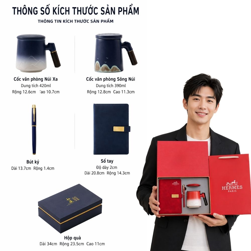 6 Set Quà Họa Tiết Truyền Thống Sang Trọng - Quà Tặng Đối Tác Quốc Tế Dịp Lễ Tết Cổ Truyền