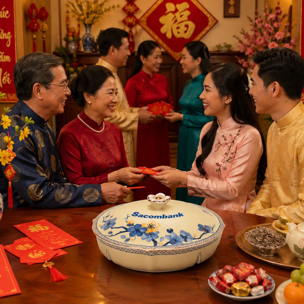 Khay Mứt 5 Ngăn Hoa Mai Phú Quý