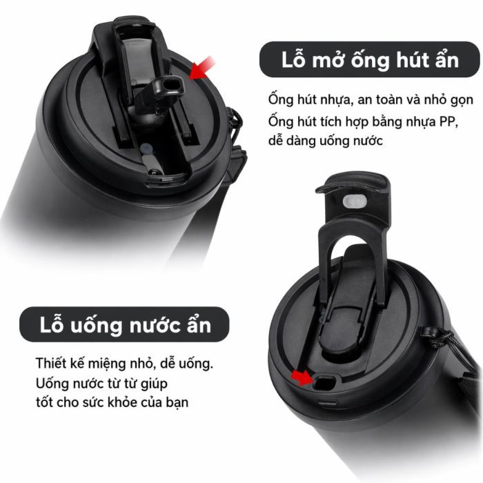 Ly Giữ Nhiệt Có Quai Xách Thép - Quà Tặng Khách Hàng VIP