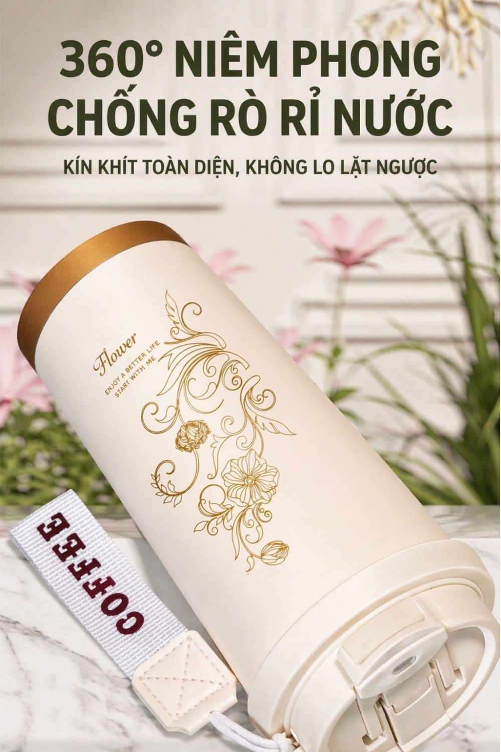Set Quà Ly Giữ Nhiệt Và Ly Gốm Sứ In Hình Tùy Chỉnh - Quà Tặng Đối Tác Lớn Dịp Khai Trương
