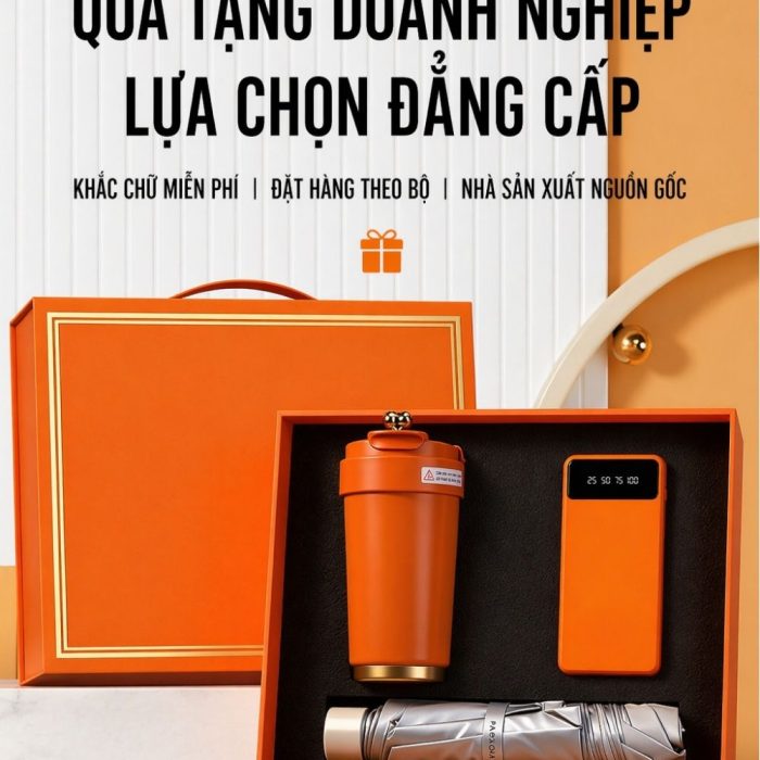 Bộ Quà Tặng Doanh Nghiệp Phong Cách Tối Giản Sang Trọng Tặng Khách Hàng VIP