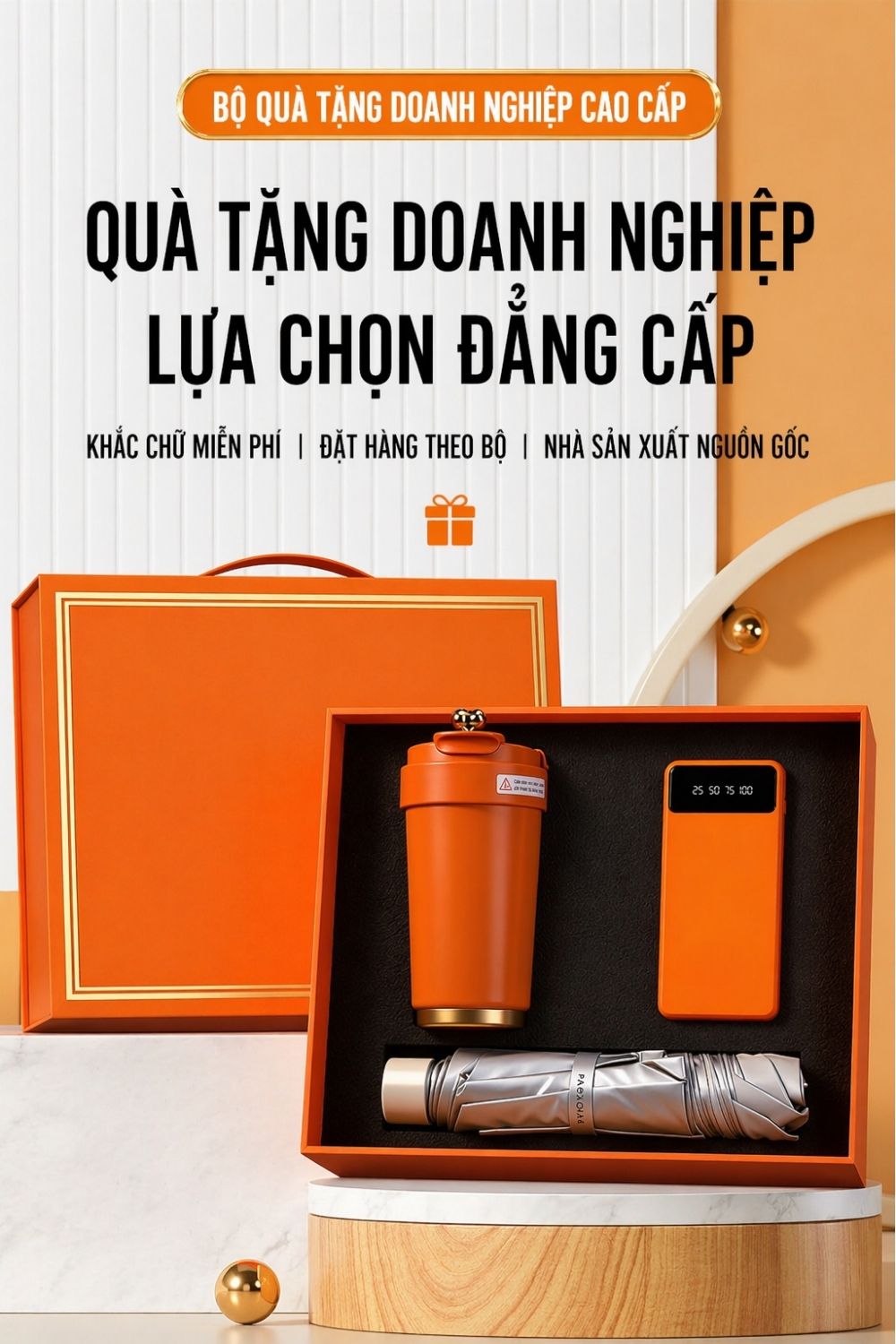 Bộ Quà Tặng Doanh Nghiệp Phong Cách Tối Giản Sang Trọng Tặng Khách Hàng VIP