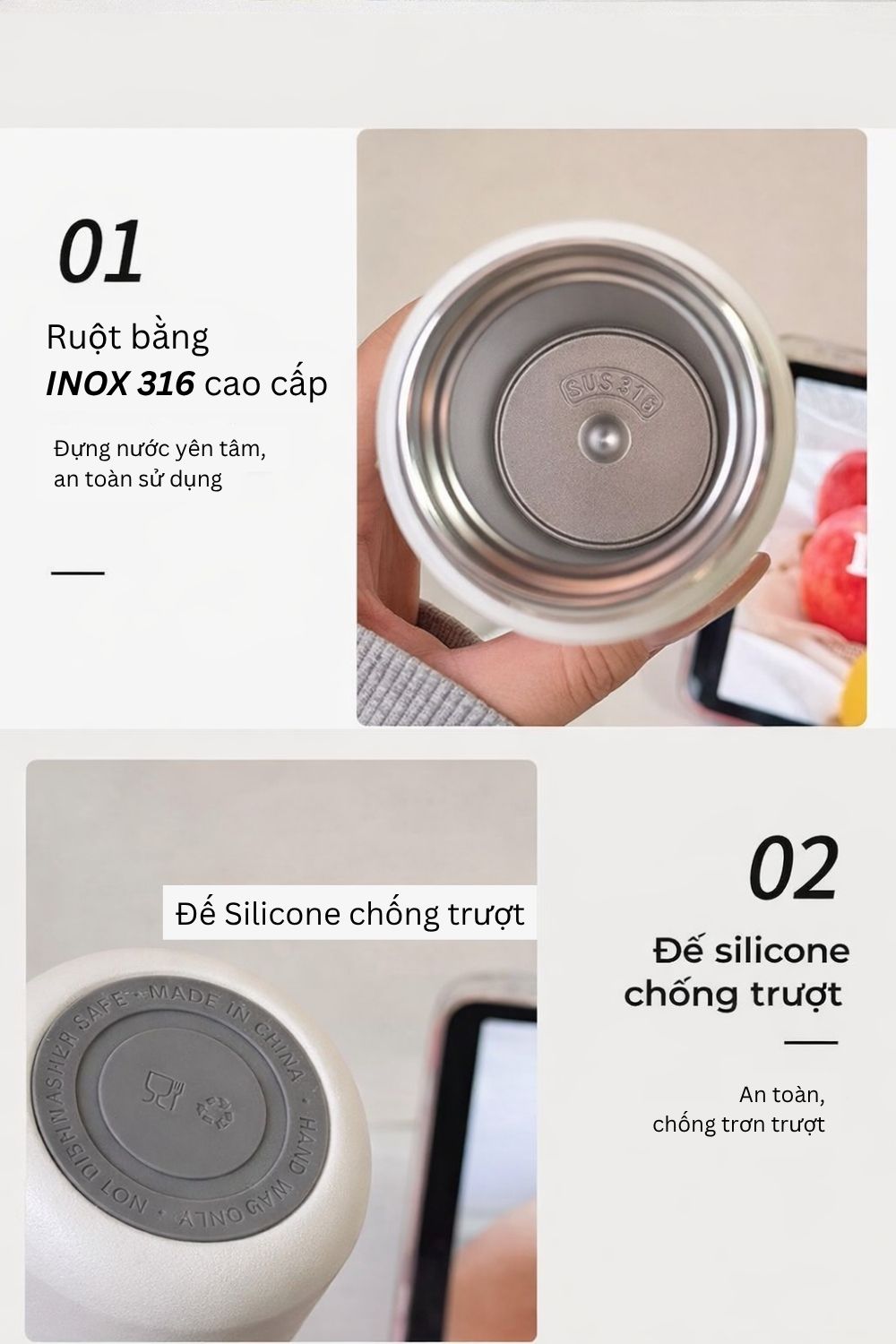 Bình Giữ Nhiệt Mini Bỏ Túi - Quà Tặng Nhân Viên Dịp Year End Party