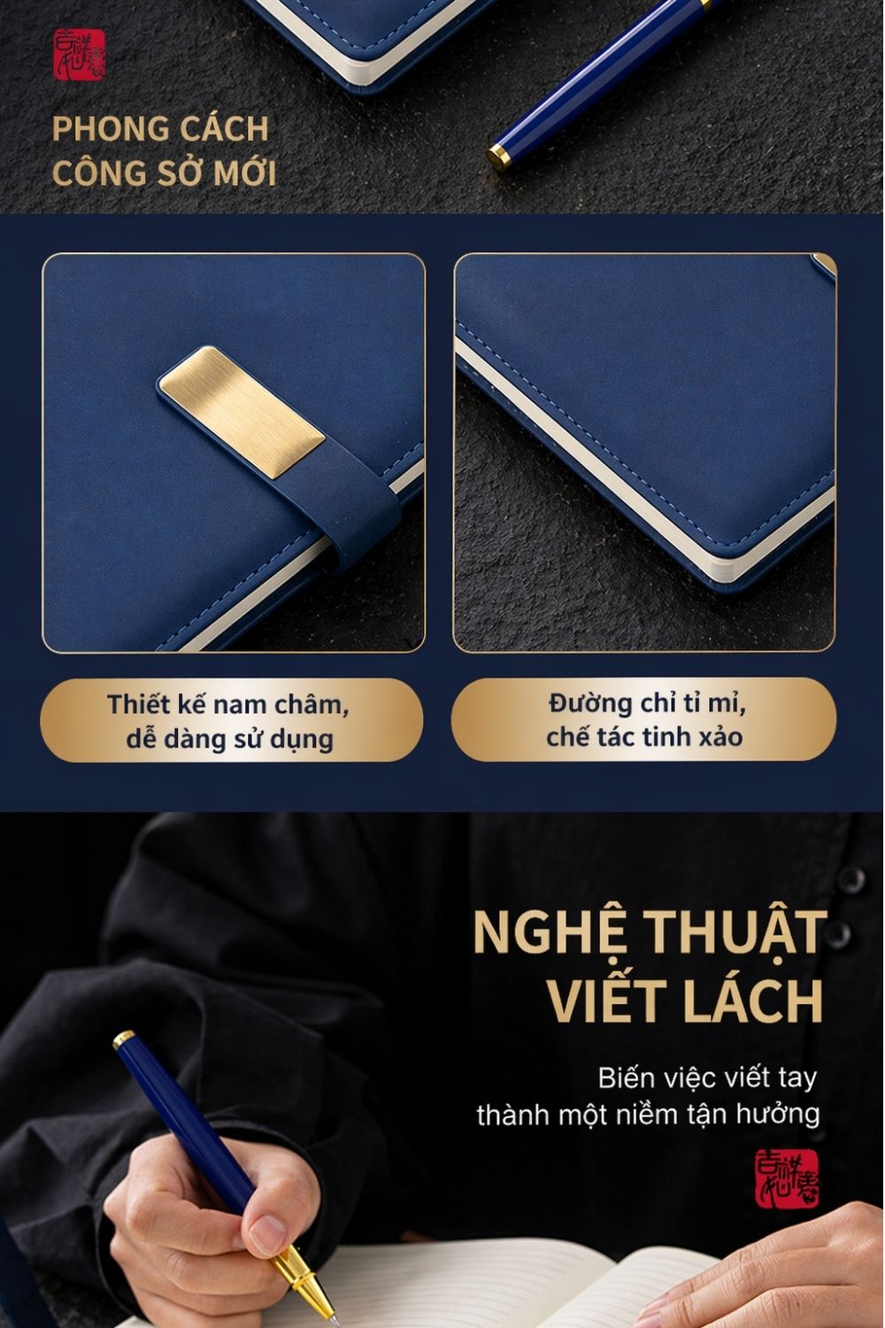 Set Quà Họa Tiết Truyền Thống Sang Trọng - Quà Tặng Đối Tác Quốc Tế Dịp Lễ Tết Cổ Truyền